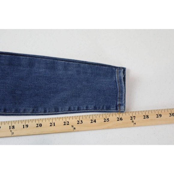 Frame Denim Womens Kenya Le High Skinny Crop Jeans Size 26 Two Tone Panel Blue - Picture 11 of 12